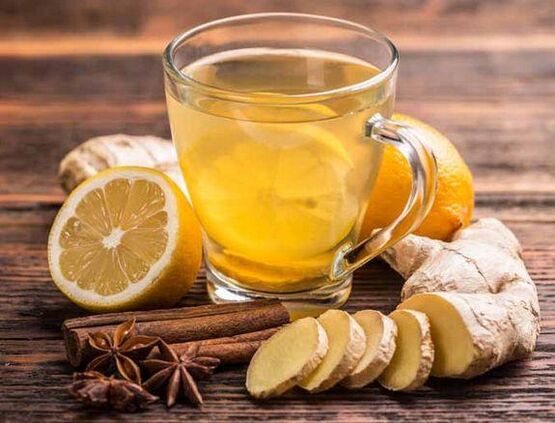 Tea with ginger, lemon, cinnamon and cloves for long-lasting erections